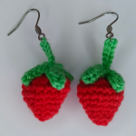 Boucles d'oreilles Fraise
